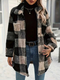 Plaid Fleece Button-Down Outerwear 100100621235705 47 Affordable Fashion Under $100 Jerry's Apparel 