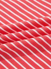 Striped Puff Sleeve Hoodie with Drawstring 100100531994903 47 Affordable Fashion Under $100 Jerry's Apparel 