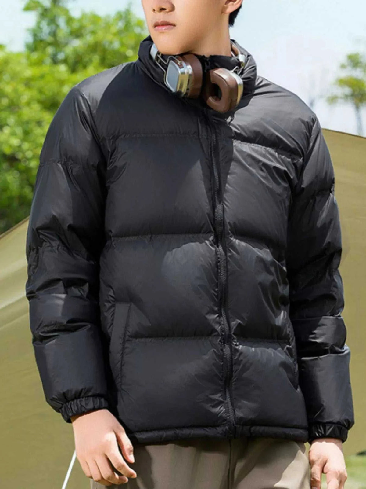 Men's Full Size Lightweight Packable Zip Up Puffer Jacket Plus Size 100400732652935 142 Fashion Forward Plus Size Clothing Jerry's Apparel 