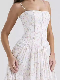 Floral Spaghetti Straps Midi Dress 101001005550846 56 Affordable Fashion Under $100 Jerry's Apparel 