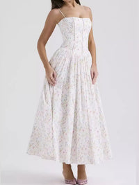 Floral Spaghetti Straps Midi Dress 101001005550846 56 Affordable Fashion Under $100 Jerry's Apparel 