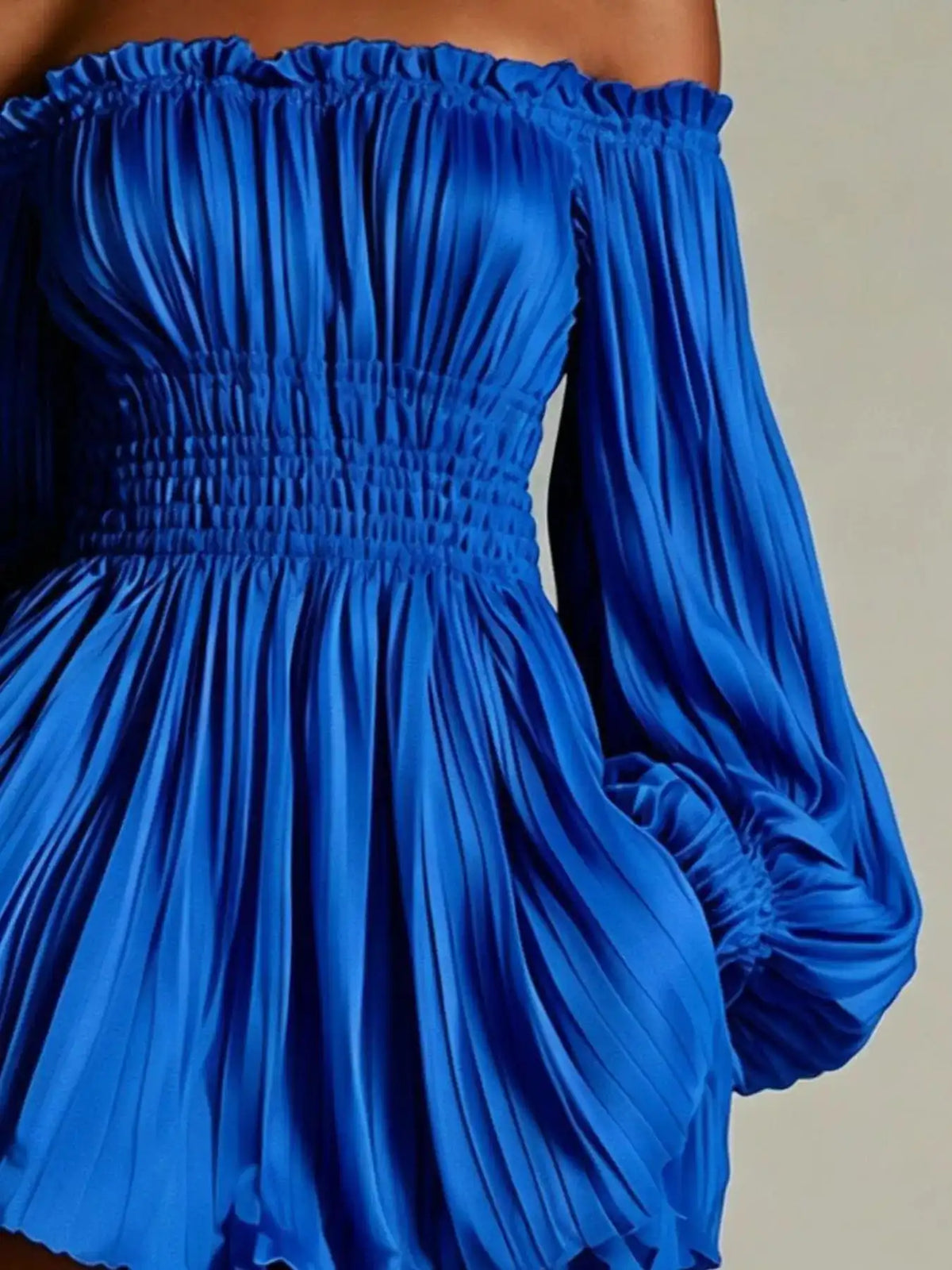 Off-Shoulder Pleated Mini Dress 101001846578745 57 Affordable Fashion Under $100 Jerry's Apparel 