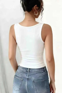 Lace Trim Fitted Tank Top 100100409026667 21 Affordable Fashion Under $100 Jerry's Apparel 