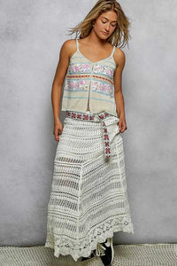 POL Printed Contrast Button Down Cami with Trim Detail and Blanket Stitch 100100528831650 62 Affordable Fashion Under $100 Jerry's Apparel 