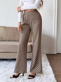 Plaid High-Waisted Wide Leg Pants 100100323711538 28 Affordable Fashion Under $100 Jerry's Apparel 