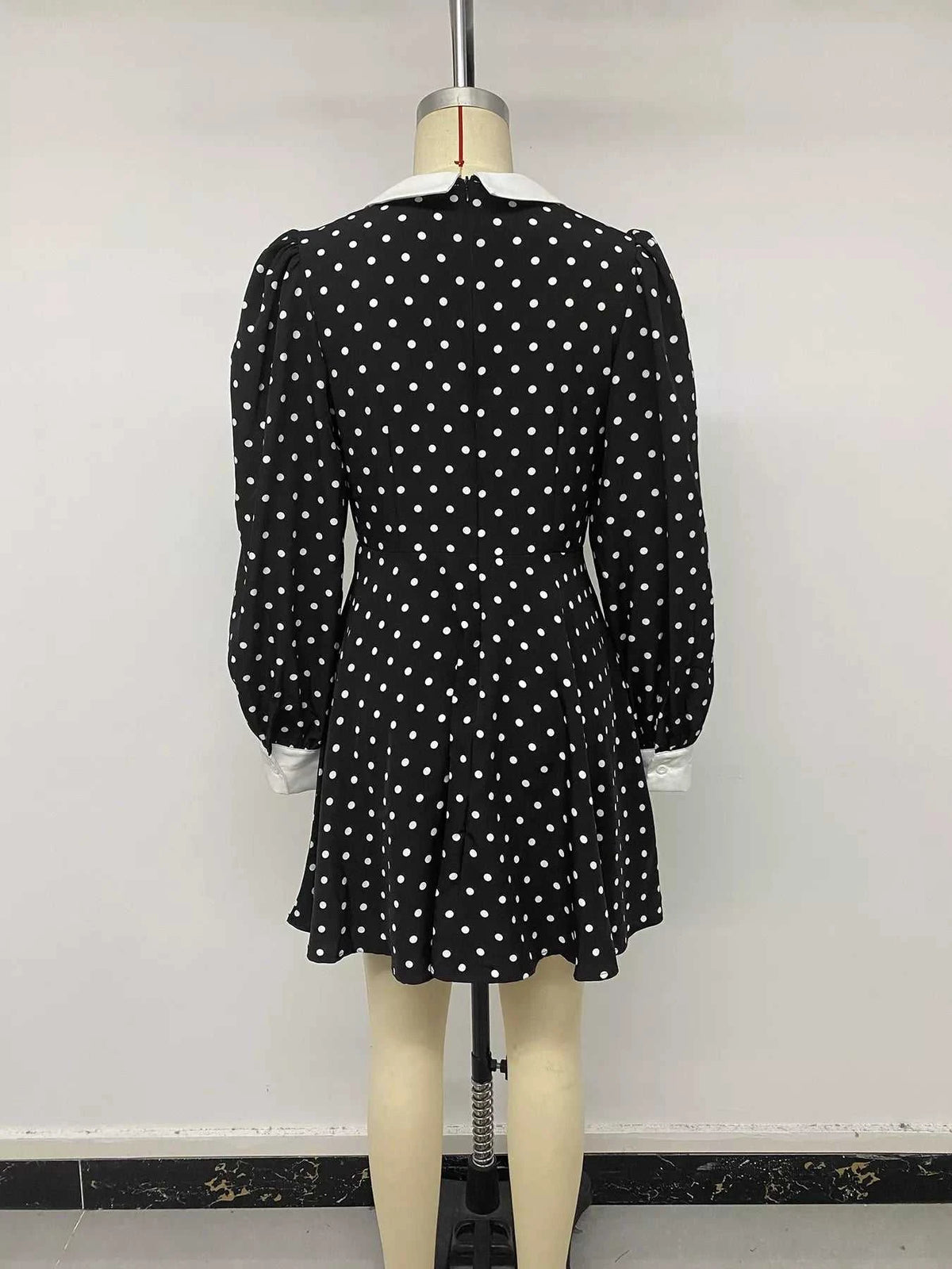 Polka Dot Peter Pan Collar Dress 100100006908393 52 Affordable Fashion Under $100 Jerry's Apparel 