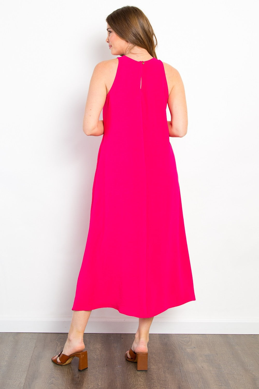 Midi Tank Dress with Pockets