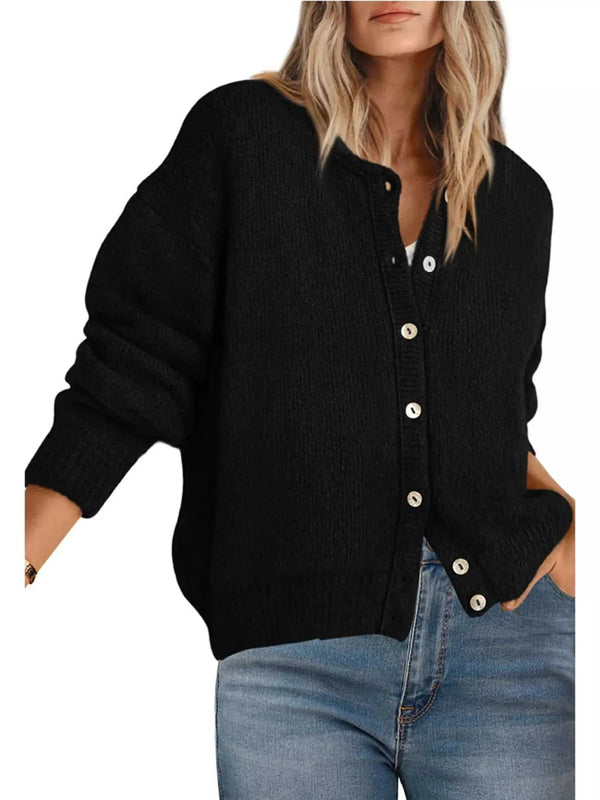 Button-Down Dropped Shoulder Cardigan 101002302945608 55 Women's Sweaters and Knitwear Jerry's Apparel 