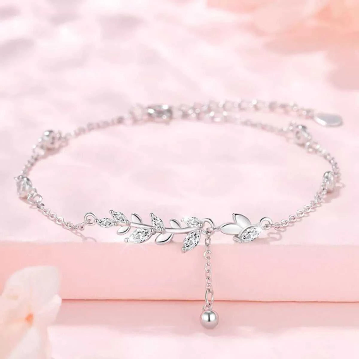 925 Sterling Silver Leaf Bracelet 100500089392764 73 Affordable Fashion Under $100 Jerry's Apparel 