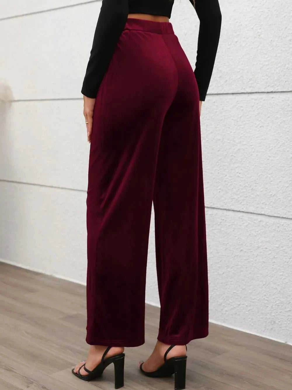 Elastic Waist Wide Leg Pants 100100754211419 23 Affordable Fashion Under $100 Jerry's Apparel 