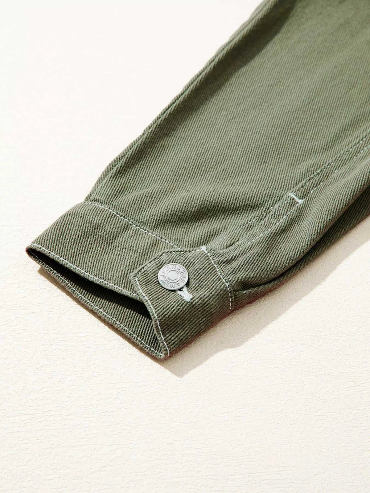 Patched Pocket Collared Button Front Boyfriend Denim Jacket 100100355837828 73 Affordable Fashion Under $100 Jerry's Apparel 