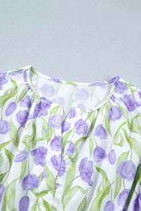 Floral Print Contrast Trim Midi Dress 100100457560919 63 Affordable Fashion Under $100 Jerry's Apparel 