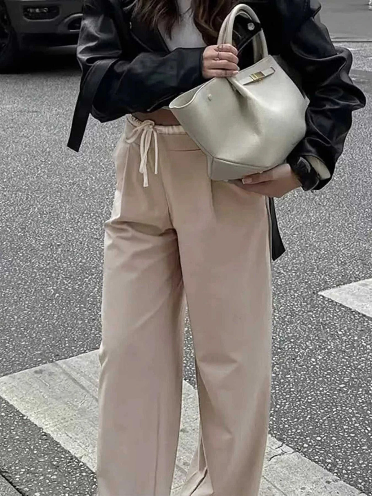 Wide-Leg Pants with Drawstring Waist 100100937812964 39 Affordable Fashion Under $100 Jerry's Apparel 