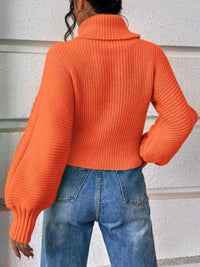 Textured Knit Turtleneck Long Sleeve Sweater 100100565063605 26 Affordable Fashion Under $100 Jerry's Apparel 