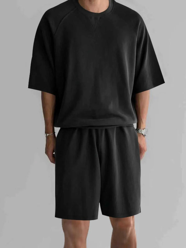 Men's Full Size Round Neck Top and Shorts Set Plus Size 100400057411424 41 Affordable Fashion Under $100 Jerry's Apparel 
