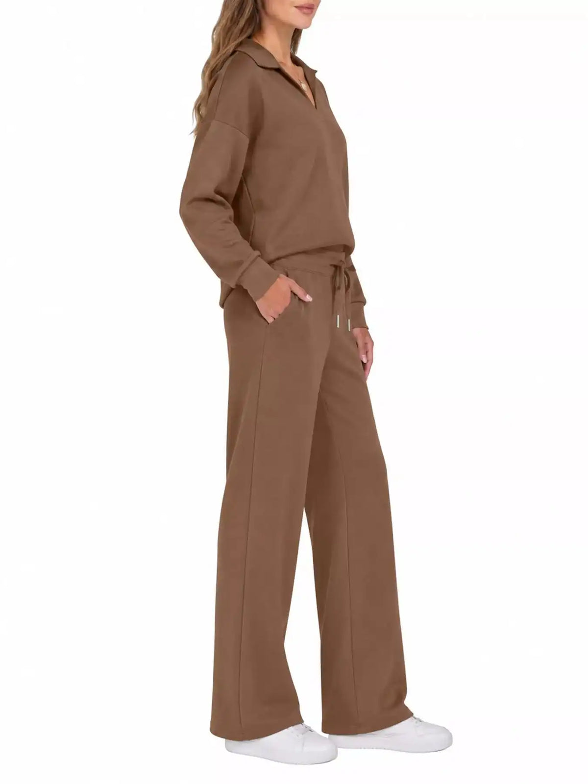 Dropped Shoulder Top and Pants Set 101001926020102 36 Gifts for Her Jerry's Apparel 