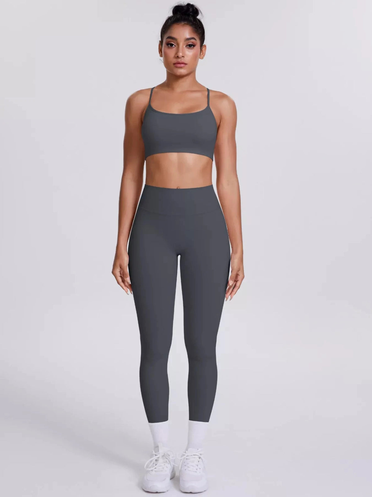 Criss-Cross Back Cami and Leggings Active Set 101006319091881 80 Affordable Fashion Under $100 Jerry's Apparel 