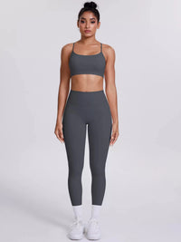 Criss-Cross Back Cami and Leggings Active Set 101006319091881 80 Affordable Fashion Under $100 Jerry's Apparel 