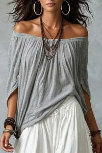 Full Size Off-Shoulder Top and Wide-Leg Pants Set Plus Size 100100599262559 45 Affordable Fashion Under $100 Jerry's Apparel 