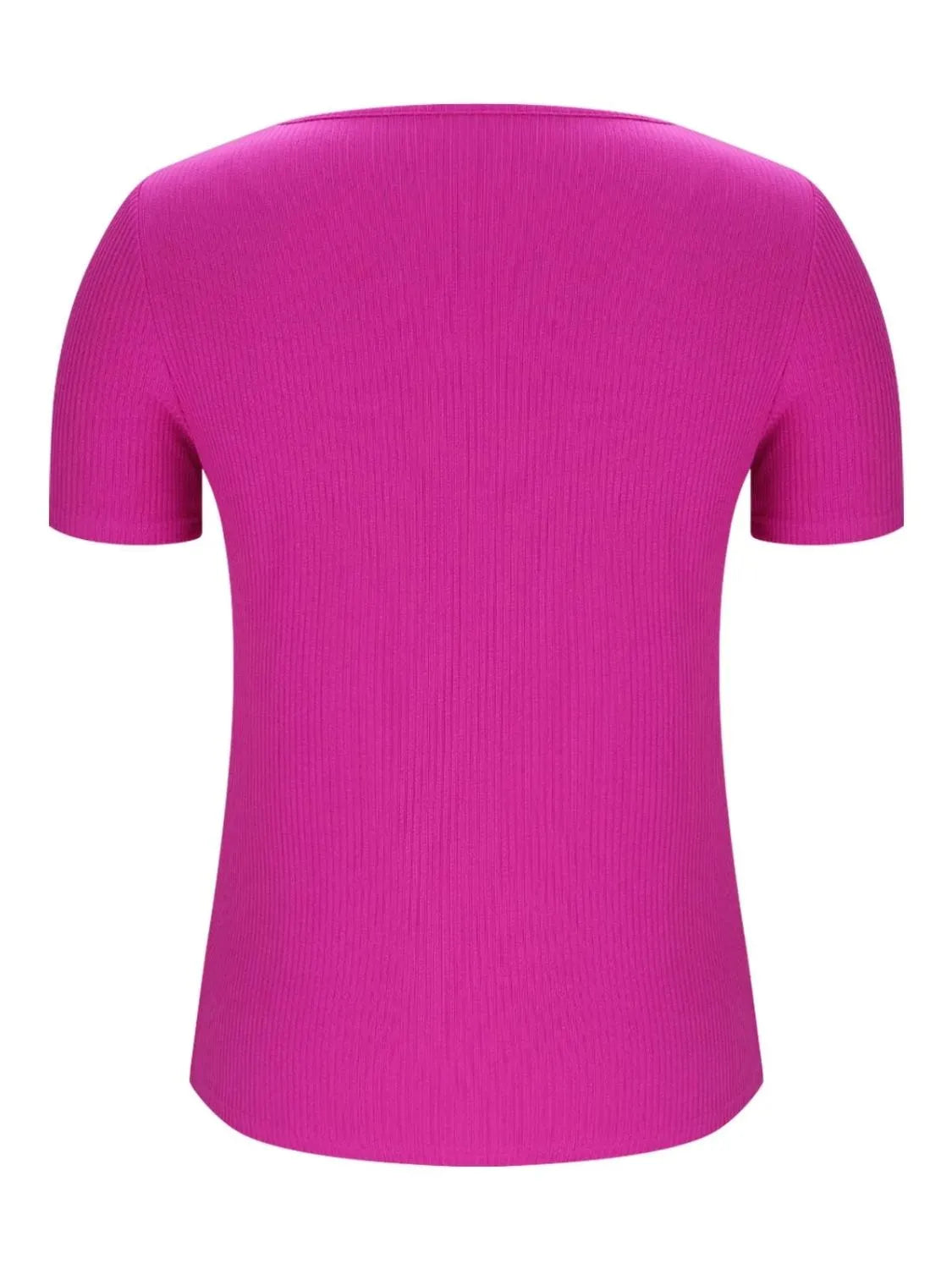 Solid V-Neck Short Sleeve T-Shirt