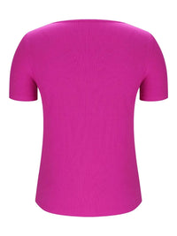Solid V-Neck Short Sleeve T-Shirt