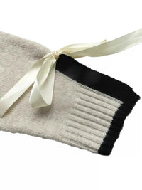 Contrast Trim Ribbed Cuff Tie-Sleeve Sweater 100100782496219 43 Women's Sweaters and Knitwear Jerry's Apparel 