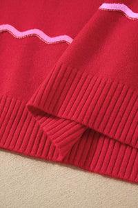Striped Round Neck Long Sleeve Shift Pullover Sweater 101002917802925 47 Affordable Fashion Under $100 Jerry's Apparel 