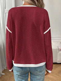 Ribbed Knit Contrast Trim Sweater 100100032701989 29 Affordable Fashion Under $100 Jerry's Apparel 