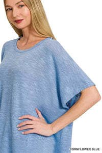 Zenana Oversized Slub Hacci Top 100100515322041 21 Jerry's Apparel 