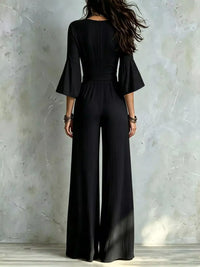 Pleated Wide-Leg Jumpsuit with Tie-Waist 101001893266329 52 Affordable Fashion Under $100 Jerry's Apparel 