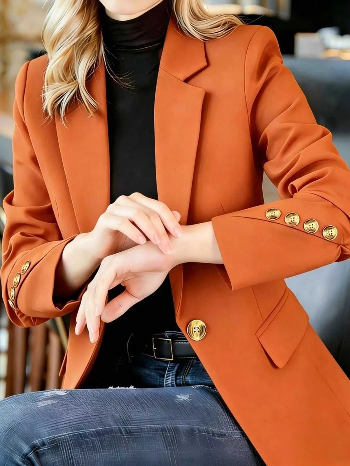 Full Size One Button Lapel Collar Blazer Plus Size 100100736237497 30 Affordable Fashion Under $100 Jerry's Apparel 