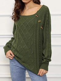 Cable Knit Boat Neck Sweater 100100241299521 36 Affordable Fashion Under $100 Jerry's Apparel 