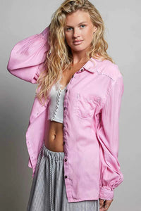 POL Washed Textured Cotton Western Button Front Shirt 100100215951444 54 Affordable Fashion Under $100 Jerry's Apparel 