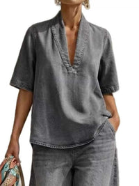 Full Size Half Sleeve Top and Wide Leg Pants Set Plus Size 100100993436564 63 Affordable Fashion Under $100 Jerry's Apparel 