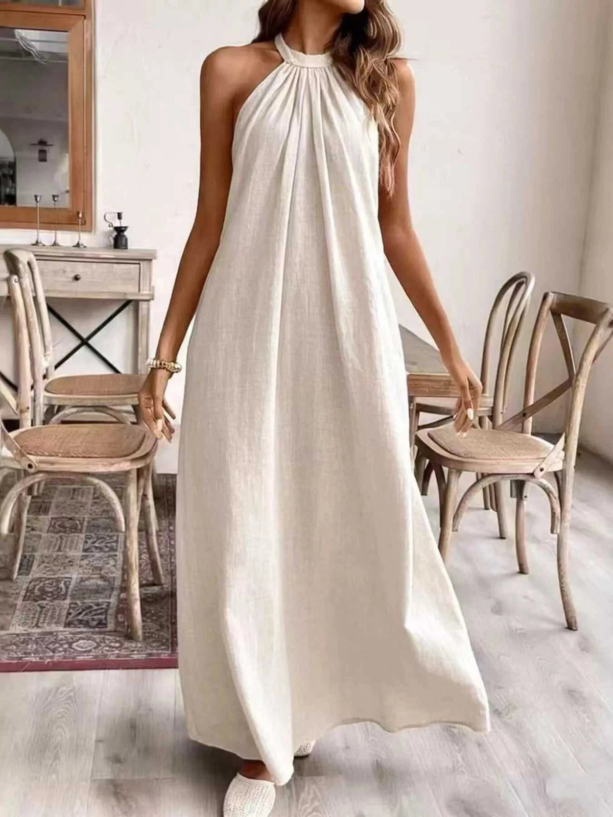 Halter Neck Maxi Dress 100100749564186 39 Affordable Fashion Under $100 Jerry's Apparel 