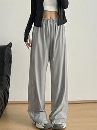 Wide-Leg Drawstring Pants