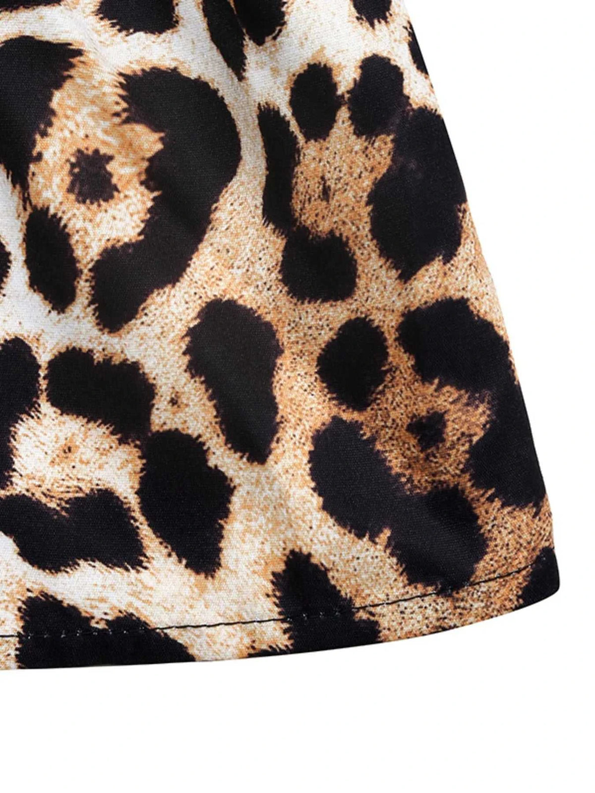 Leopard Print Tie Front Blouse 100100129201649 40 Affordable Fashion Under $100 Jerry's Apparel 