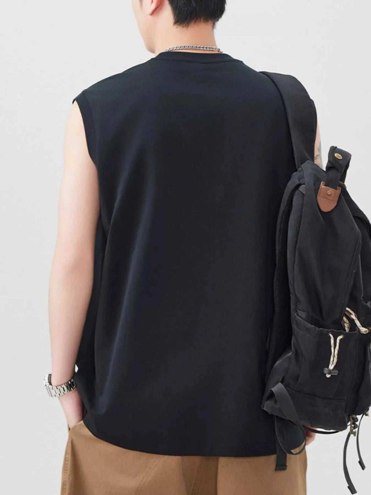 Men's Plus Size Letter Round Neck Tank 100400255866205 78 Affordable Fashion Under $100 Jerry's Apparel 