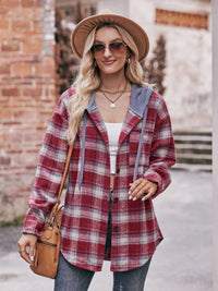 Oversized Plaid Button Up Shacket 100100074094768 50 Affordable Fashion Under $100 Jerry's Apparel 