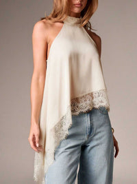 Halter Neck Lace Trim Cami 100100484379863 40 Affordable Fashion Under $100 Jerry's Apparel 
