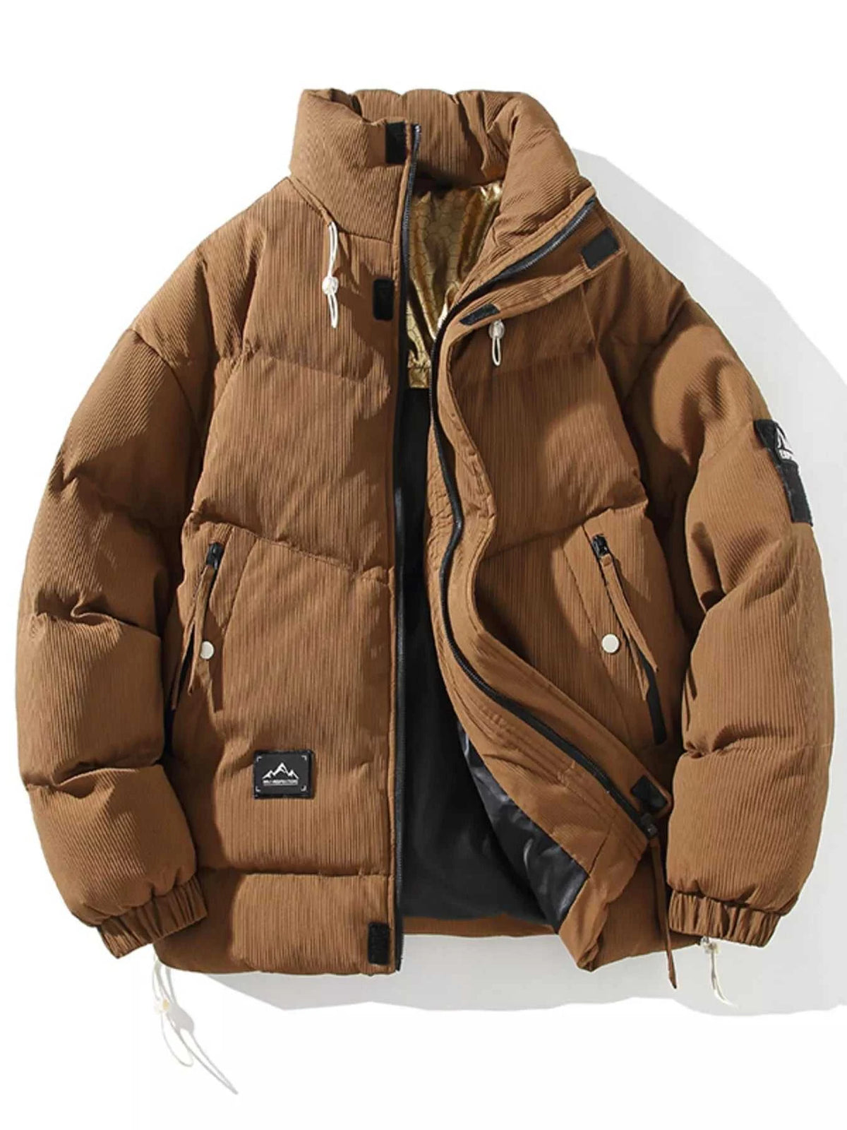 Men's Plus Size Zip Up Long Sleeve Puffer Jacket 100400202544269 108 Fashion Forward Plus Size Clothing Jerry's Apparel 