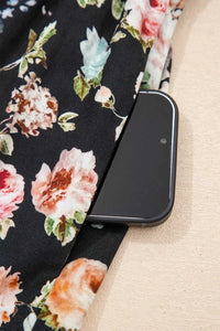 Floral Print Smocked Waist Maxi Dress 100100885551722 78 Affordable Fashion Under $100 Jerry's Apparel 