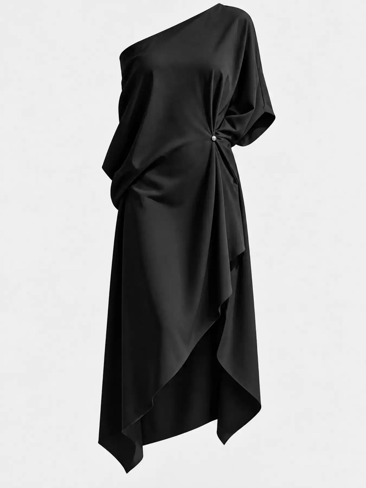 Full Size One-Shoulder Asymmetric Hem Midi Dress Plus Size 101001732260581 53 Gifts for Her Jerry's Apparel 