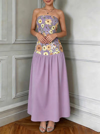 Floral Embroidered Tube Maxi Dress 100100256708656 41 Affordable Fashion Under $100 Jerry's Apparel 