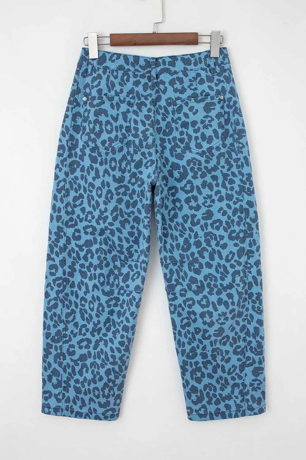 Leopard Print Barrel Leg Jeans 100100568374845 66 Affordable Fashion Under $100 Jerry's Apparel 