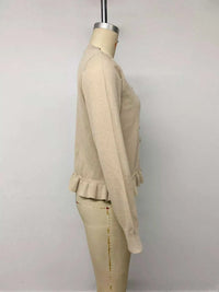 Ruffle Hem Button-Up Cardigan 100100909588028 39 Affordable Fashion Under $100 Jerry's Apparel 