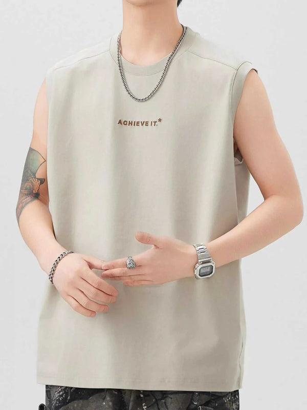 Men's Plus Size Letter Round Neck Tank 100400255866205 78 Affordable Fashion Under $100 Jerry's Apparel 