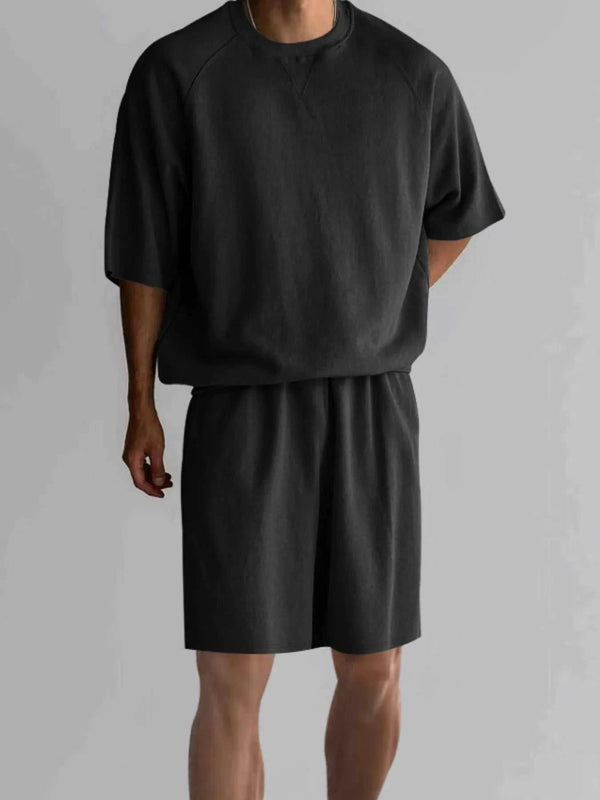 Men's Full Size Round Neck Top and Shorts Set Plus Size 100400057411424 41 Affordable Fashion Under $100 Jerry's Apparel 