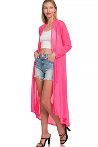Zenana Mesh Open Front Cardigan 100100778001128 22 Affordable Fashion Under $100 Jerry's Apparel 