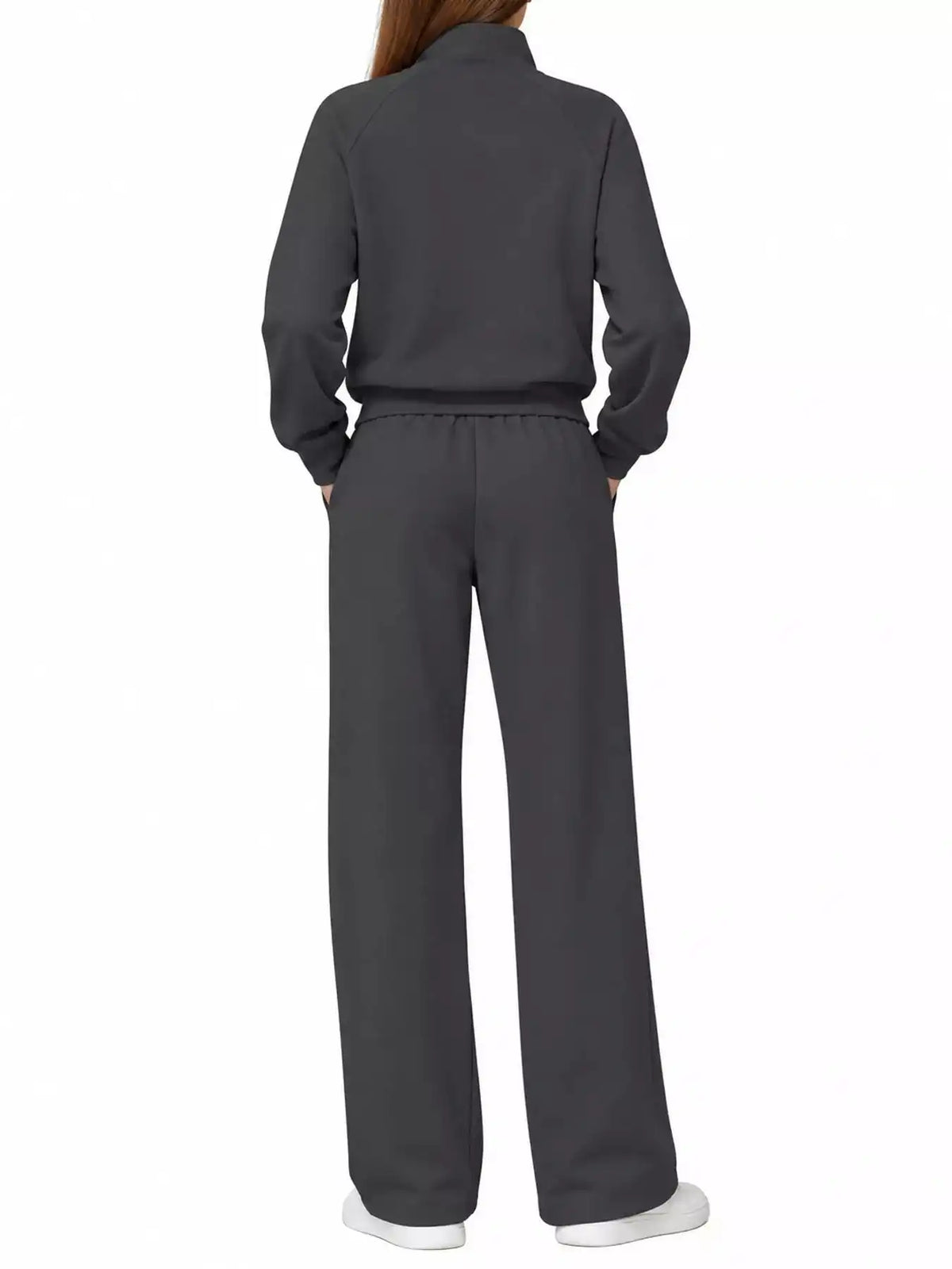 Half-Zip Sweatshirt and Wide-Leg Pants Set 101001840100593 40 Affordable Fashion Under $100 Jerry's Apparel 